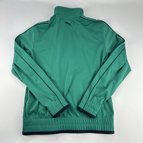 Men's PUMA Green Full Zip Track Jacket Size Medium - Picture 2 of 6